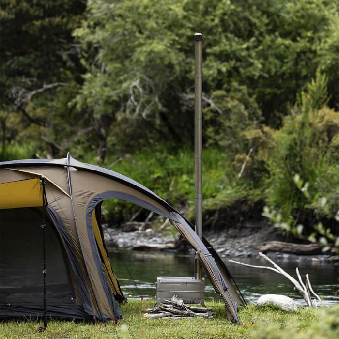 POMOLY Fold X | Poêle à bois en titane | Réchaud de tente Fastfold | POMOLY Nouveauté 2023