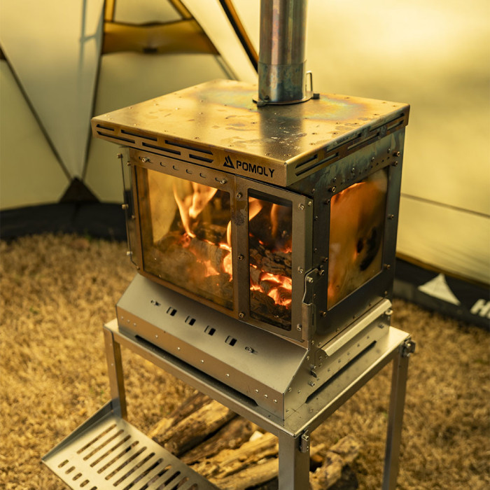 Réacteur Ti– Poêle à bois en titane pour tente de camping | Nouvelle arrivée POMOLY 2025
