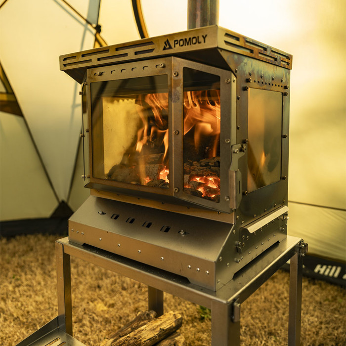 Réacteur Ti– Poêle à bois en titane pour tente de camping | Nouvelle arrivée POMOLY 2025