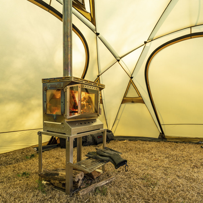 Réacteur Ti– Poêle à bois en titane pour tente de camping | Nouvelle arrivée POMOLY 2025