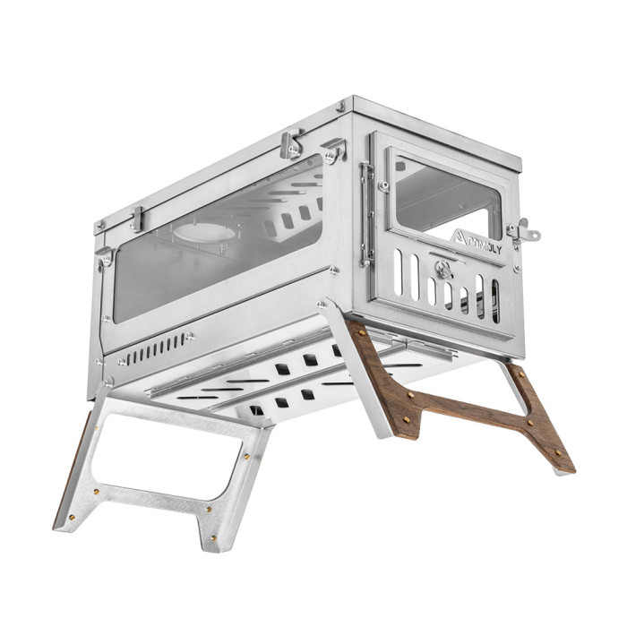 T1 Ultra 3 | Poêle à bois pliable en titane | Nouvelle arrivée POMOLY