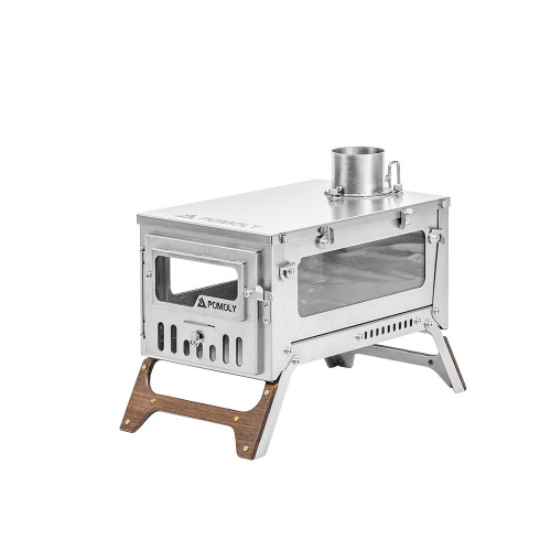 T1 Mini 3 | Poêle à bois pliable en titane pour camping solo | Nouvelle arrivée POMOLY