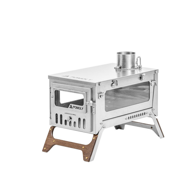 T1 Mini 3 | Poêle à bois pliable en titane pour camping solo | Nouvelle arrivée POMOLY