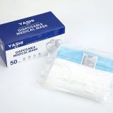 Wholesale disposable FFP2 standard 3-Ply Disposable Face Mask Flu Face Masks with Elastic Ear Loop for All People Solid Color Non-Woven Surgical Earloop Respirator Masks blue medical mask