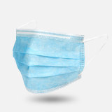 Wholesale disposable FFP2 standard 3-Ply Disposable Face Mask Flu Face Masks with Elastic Ear Loop for All People Solid Color Non-Woven Surgical Earloop Respirator Masks blue medical mask