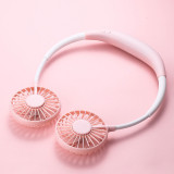 Hanging neck Fan USB portable charging handheld student lazy hanging neck small mini net red small electric fan F11