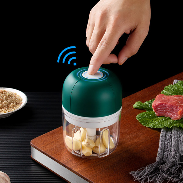 Electric Garlic Press 100/250ml Kitchen Garlic Crusher USB Wireless Food Chili Garlic Chopper Masher Machine Kitchen Accessories