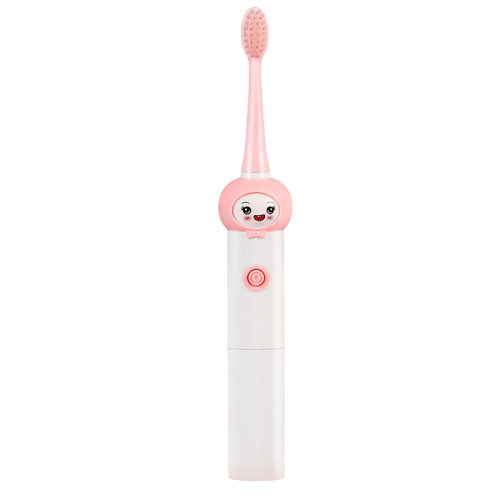 Smiley Cartoon Pattern Kids Smart Electric Toothbrush Rechargeable Baby Cute Pattern Oral Dental Flosser Ultrasonic Automatic