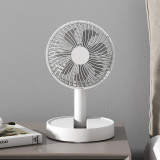 KASYDoFF USB Mini Table Stand Fan Quiet Cooling Air Strong Wind Small Fan Desk Rechargeable USB Fan Cooler for room Adjustable Rechargeable  Fan for Baby Stroller Office Table Fan