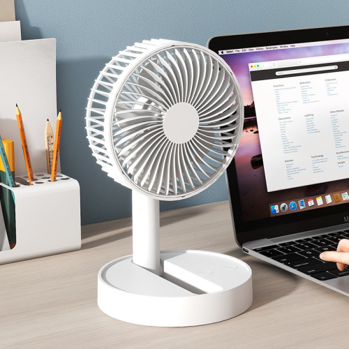 KASYDoFF USB Mini Table Stand Fan Quiet Cooling Air Strong Wind Small Fan Desk Rechargeable USB Fan Cooler for room Adjustable Rechargeable  Fan for Baby Stroller Office Table Fan