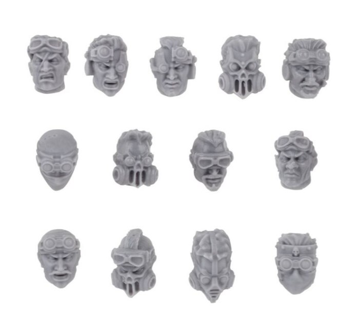 Necromunda Orlock Head Upgrade Set