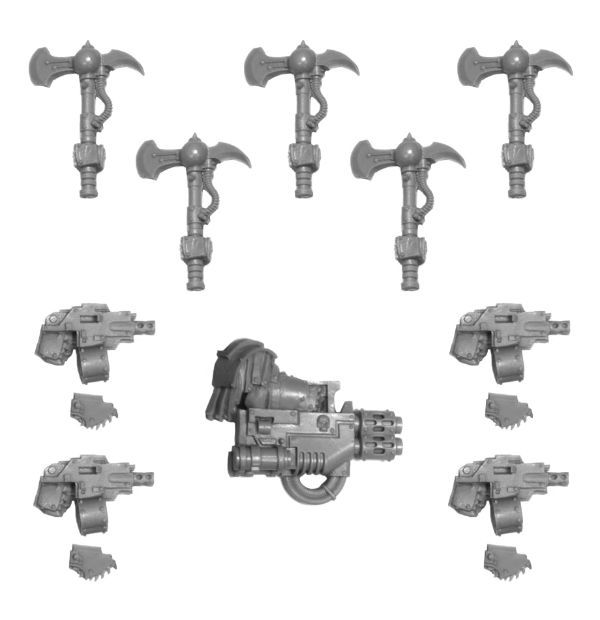 SONS OF HORUS JUSTAERIN WEAPONS SET