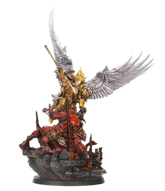 Sanguinius, Primarch of the Blood Angels, with Diorama Base