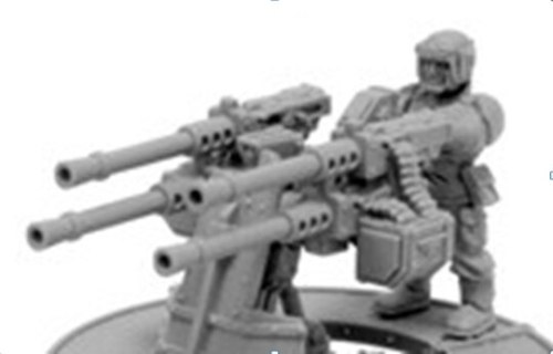 IMPERIAL GUARD SABRE DEFENCE PLATFORM WITH HEAVY STUBBERS