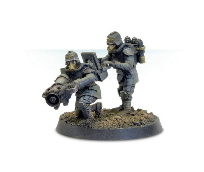 DEATH KORPS OF KRIEG ENGINEERS WITH MOLE LAUNCHER