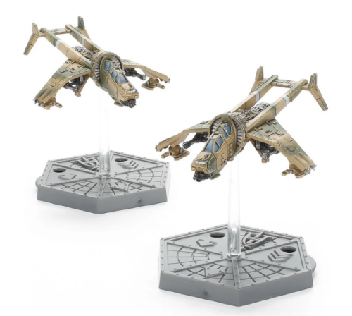 Aeronautica Imperialis Astra Militarum Vulture Gunships with Punisher Cannon