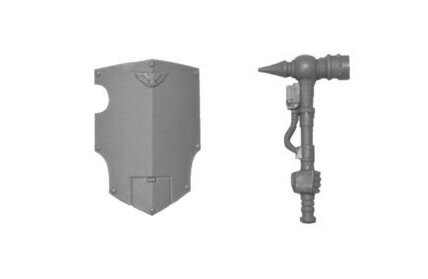 SPACE MARINE TERMINATOR WEAPON SET - HAMMER & SHIELD 