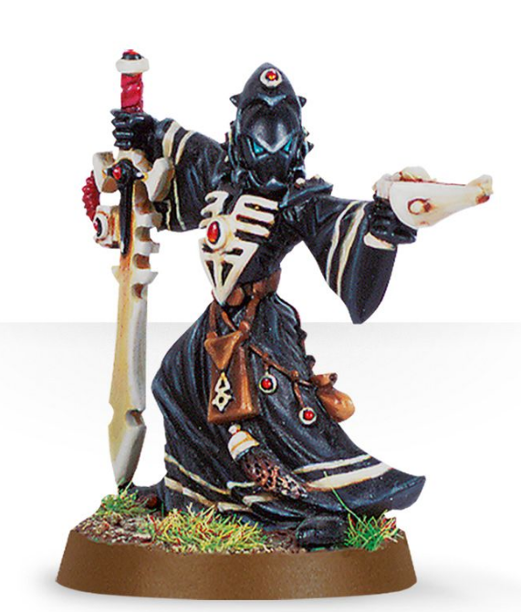 ELDAR Warlock with Witch Blade and Shuriken Pistol  (Resin)