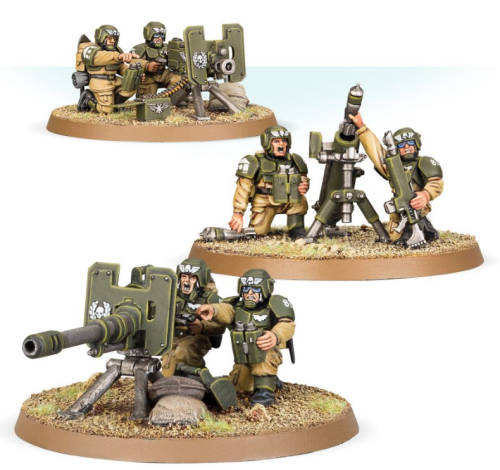 Astra Militarum   Cadian Heavy Weapon Squad