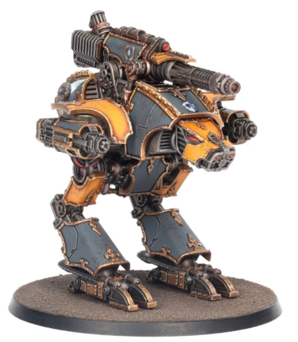 Adeptus Titanicus:  Dire Wolf Heavy Scout Titan with Volcano Cannon