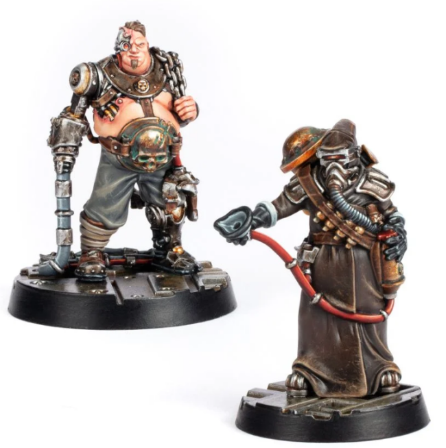 Necromunda   Brute Handler and Chem Dealer