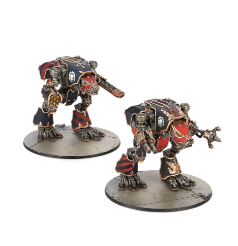 Warhound Titans With Ursus Claws And Melta Lances