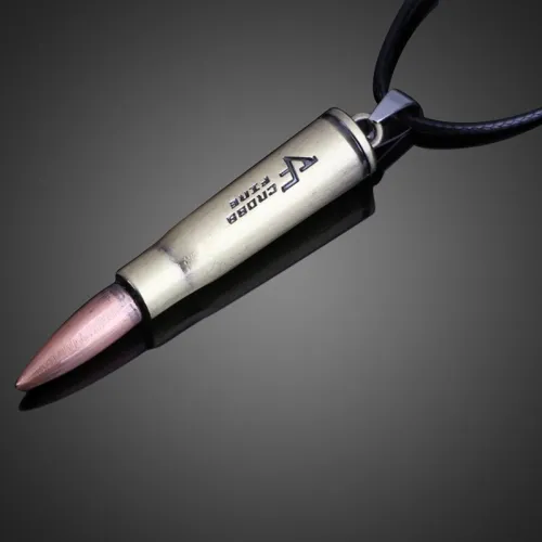 Fashion Gold Lifelike Bullet Shape Necklace - 15123