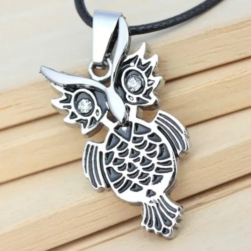 Fashion  Alloy Owl Pendant Necklaces