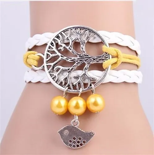 Hot Sales Hand-Knitted Leather Charms Bracelets