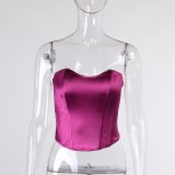 Women's Corset Bustier Tops Crop Top 22109210P