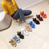 Fashion Pointed Toe Weave High Heels Sandals Outdoor Mules Slides