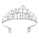 Happy Birthday Crystal Rhinestone Crown Headband