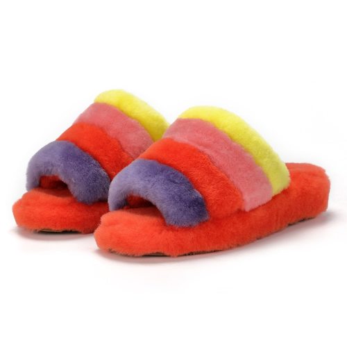 Fashion Wool Warm Plush Non-Slip Slippers