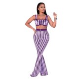 Sexy Printed Plaid Bodysuit Bodysuits Outfit Outfits F832637