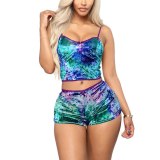 Sexy Gradient Tie-dye Velvet Sleepwear Lingerie  Lingeries S378495