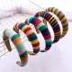 Fashion Rainbow Sponge  Wool Knit Headband Headbands