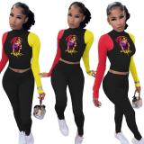 Fitness 2 Two Piece Set  Long Sleeve  Bodycon Tracksuit Tracksuits WY675566