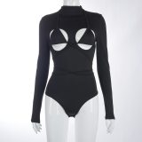 Sexy Hollow Out Long Sleeve Bodysuit Bodysuits  D85-BE19