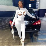 Sexy Long Sleeve Jumpsuits+Bra Bodysuit Bodysuits KJ75678W011