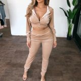 Fashion Velvet Hoodied Bodysuit Bodysuits Outfit Outfits