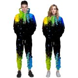 3D Palm Graffiti Digital Printing Men's Bodysuit Bodysuits Outfit Outfits 809110