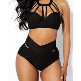 2 PCS Halter Bikini Set Swimsuit