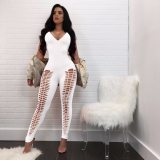 Fashion Sexy V Neck Off Shoulder Bodysuit Bodysuits Outfit Outfits M189910