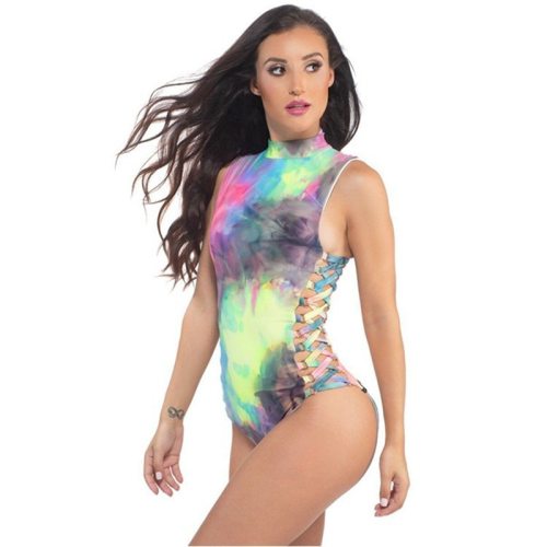 Fashion Colorful  Bodysuit  182536