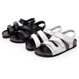 New Beach Cork Double Buckle Clogs Couple Sandalias Flats Slides