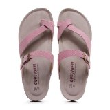 New Casual Women Men Nubuck Leather Solid Color Non-slip Beach Cork Slippers 11324