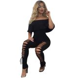 Women Off-the-shoulder Ruffled Bodysuit Bodysuits Outfit Outfits 218798