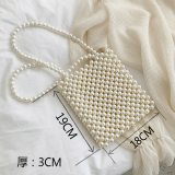 Fashion Mini Pearl Bag Handmade Vintage Beaded  Shoulder Bag Bags