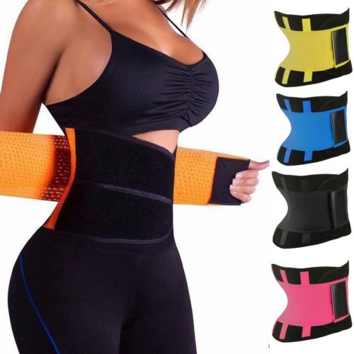 Women And Men Adjustable Elstiac Waist Support Belt Neoprene  Lumbar Back Sweat Belt Fitness Belt