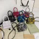 Fashion Serpentine Women Shoulder Bag Retro PU Leather Mini Totes Purse Handbag